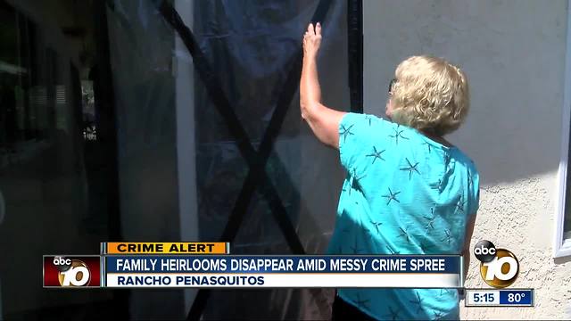 Family heirlooms disappear amid crime spree