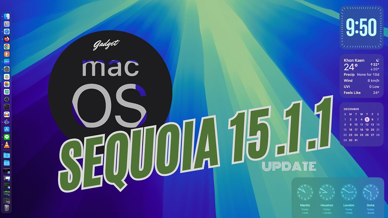 Gadget - MacOS update 15.1.1