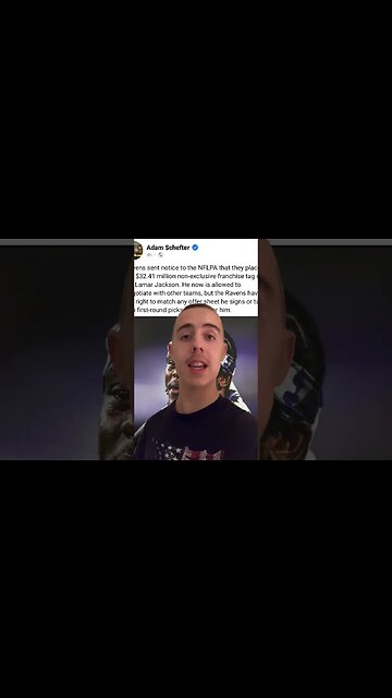 Ravens Place Non-Exclusive Franchise Tag on Lamar Jackson #shorts #nfl #ravens #breakingnews