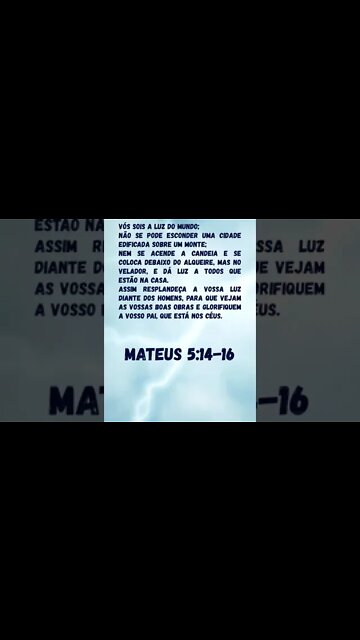 Mateus 5:14-16 - Luz do Mundo #shorts