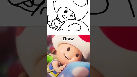 Draw Toad Mario Movie #toad #mariomovie #nintendo