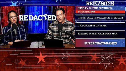 President Trump SHOCKS the World as He Calls for an Immediate Ceasefire in Ukraine and Globalists are P!SSED, Syria is Collapsing, Iceland Investigates Gay Man, and More! | Redacted News