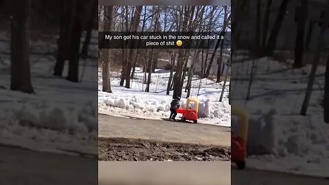 Kid Does NOT Like His Car