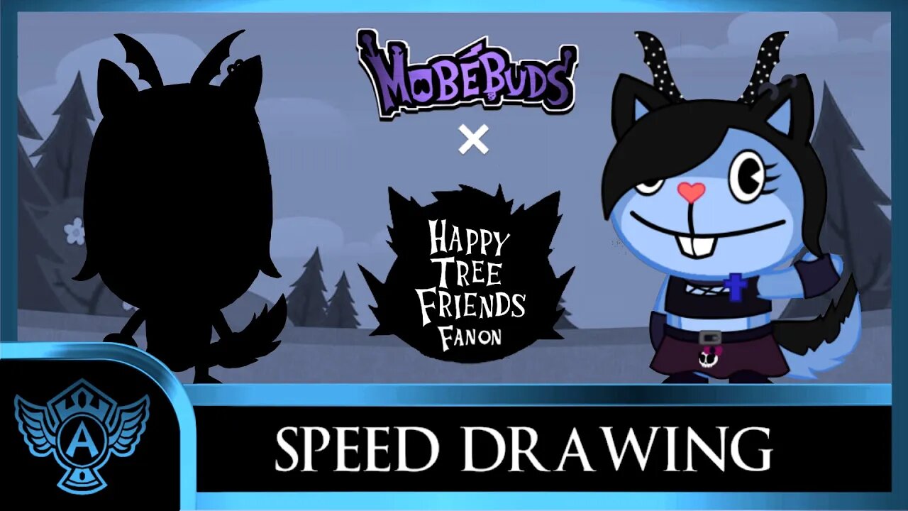 Speed Drawing: Happy Tree Friends Fanon - Goth Artio | Mobebuds Style