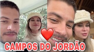 Arthur Aguiar e Maíra Cardi Curtem dia em Campos do Jordão #arthuraguiar #maíracardi #camposdojordao