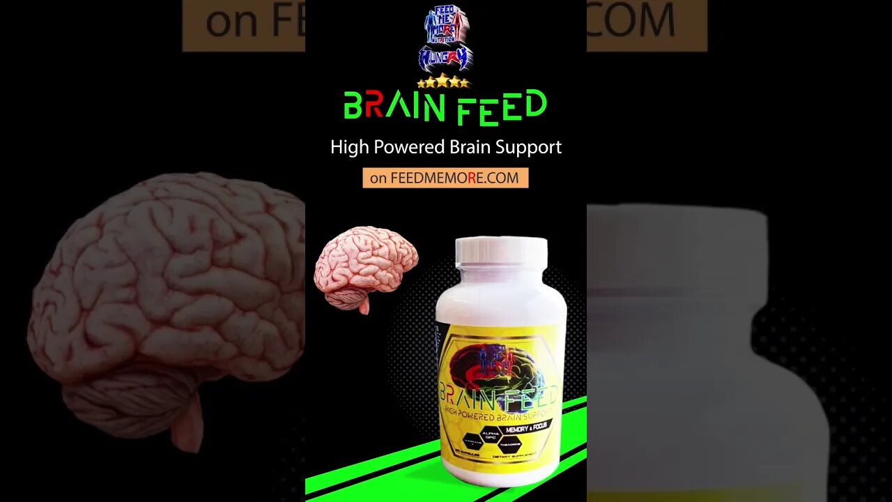 Brain Feed 100% FREE Right Now with Any Order on FeedMeMore.com Stronger than Alpha Brain! 🧠