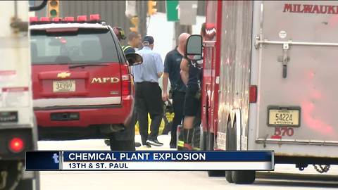 Explosion leads to hazmat response at downtown Milwaukee business