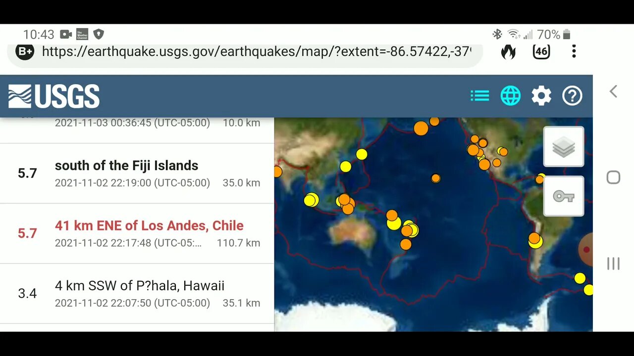 Missing Data on Schumann/Earthquakes and Volcanoes