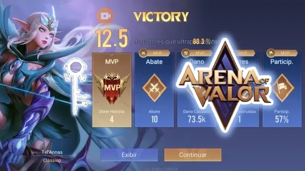 Mais uma batalha no Arena of Valor!Tel'Annas dominando