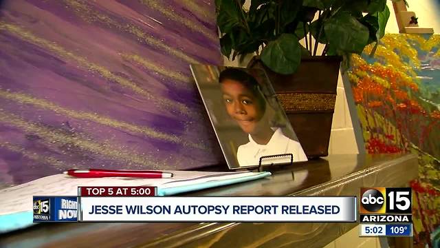 Medical Examiner's report of Buckeye child Jesse Wilson released