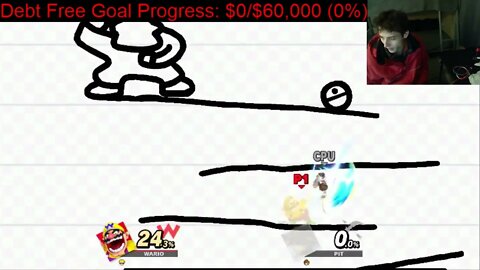 Wario VS Pit On The Hardest Difficulty In A Super Smash Bros Ultimate Match With Live Commentary