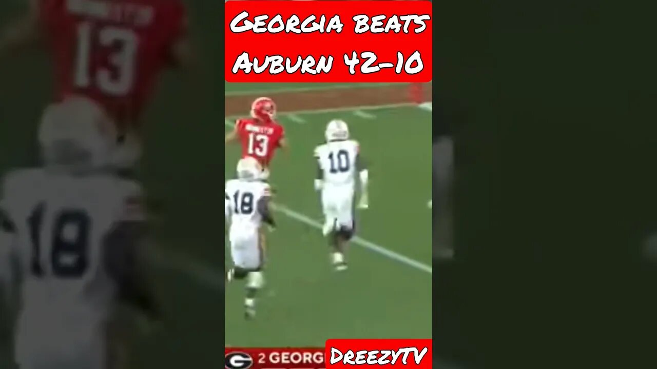 Georgia Bulldogs vs Auburn Tigers Game Highlights #shorts #georgiabulldogs #auburntigers