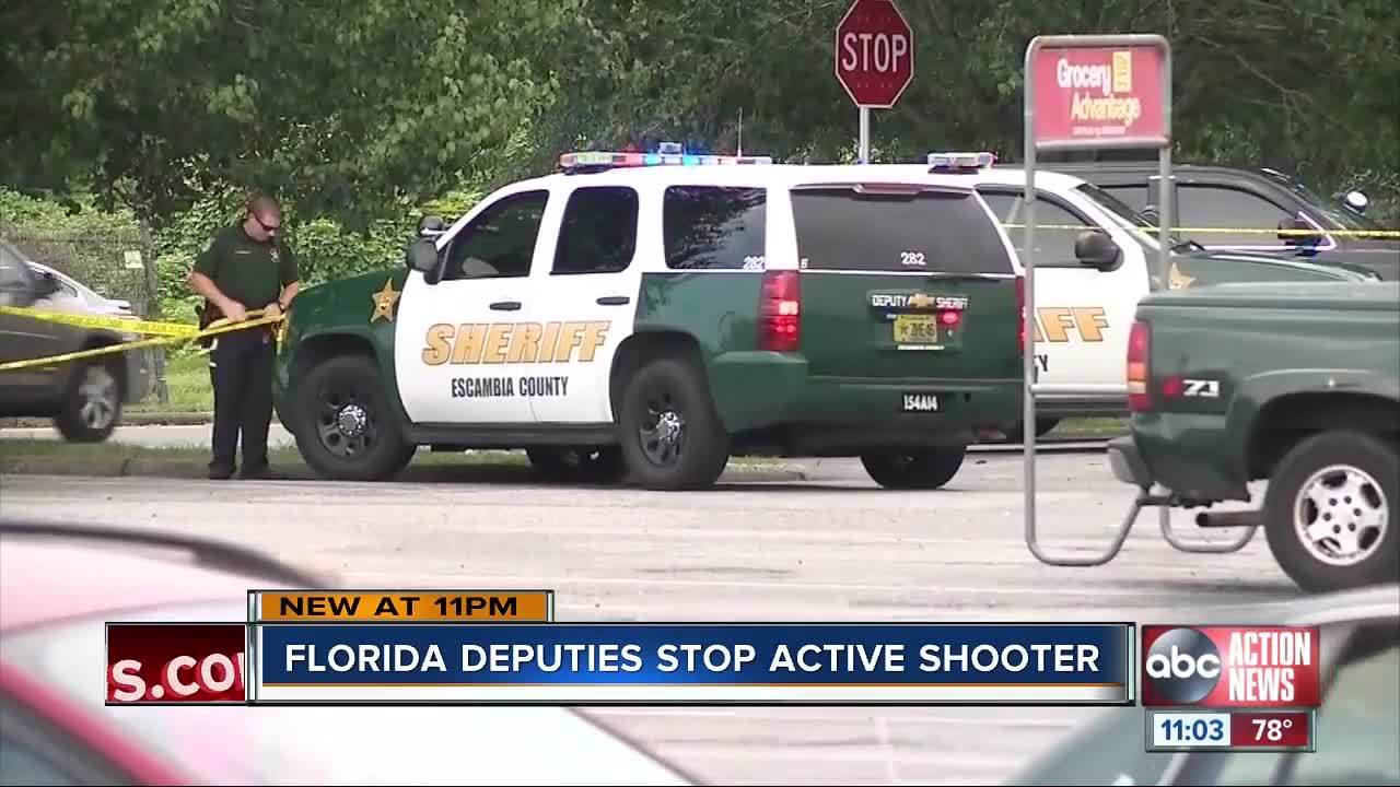 Deputy shoots, wounds armed man at Florida grocery store