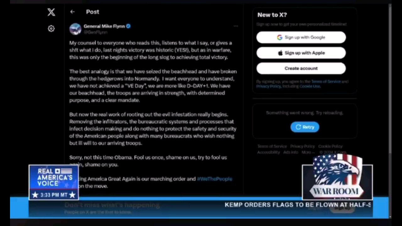 General Mike Flynn - This is a must listen