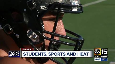 How hot is too hot for student athletes in the summer?