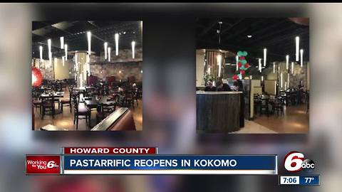 PASTArrific in Kokomo reopens more than a year after being destroyed by a fire