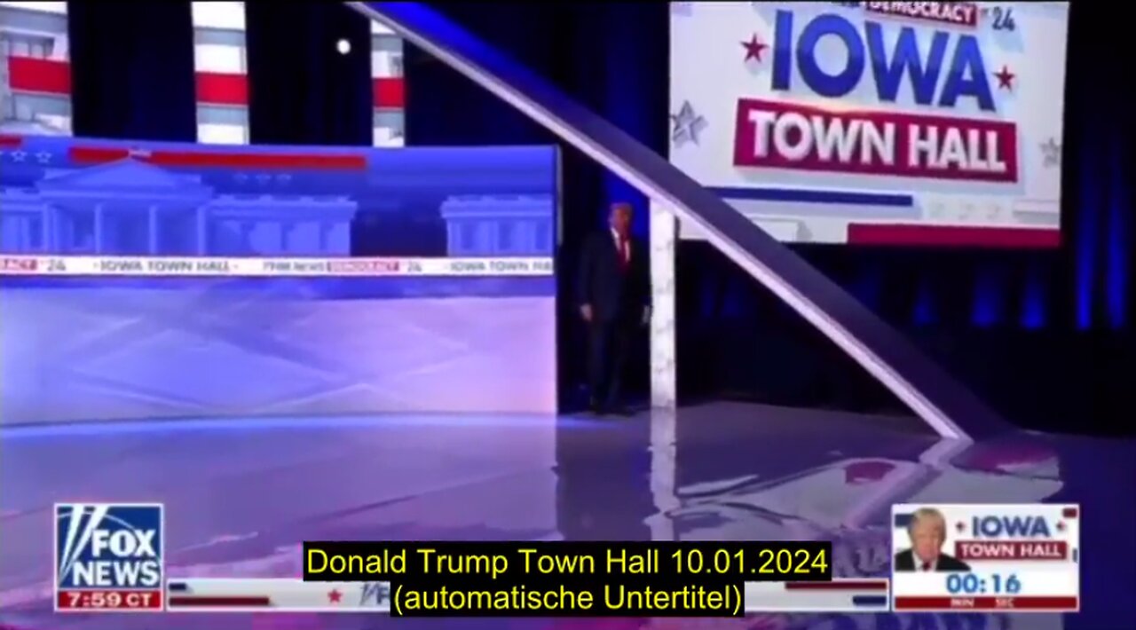 Donald Trump Town Hall 10.01.2024 in Iowa (automatische Untertitel)