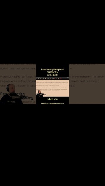 Interpreting Metaphors Correctly in the Bible