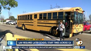 Newsom signs law requiring later school start times in California