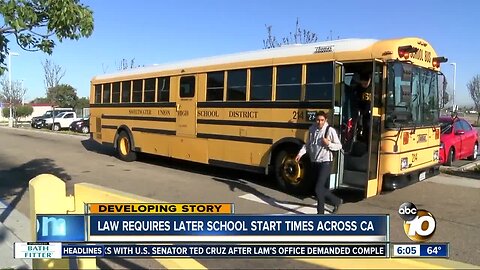 Newsom signs law requiring later school start times in California