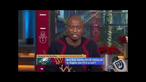 'GMFB' predicts what is more likely: Barkley hits 2k rushing yds or Eagles get win 13 vs. Commanders