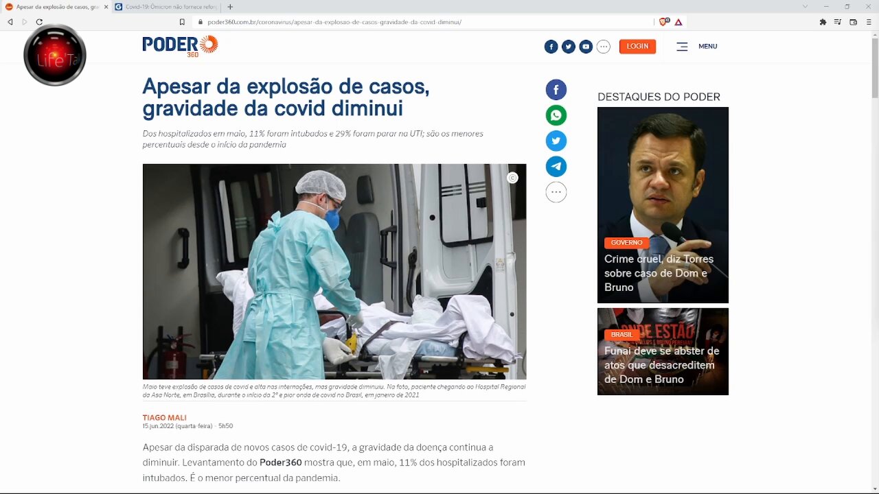 Agora está mais fraca com a OMICRON e VACINA não ajuda em NADA