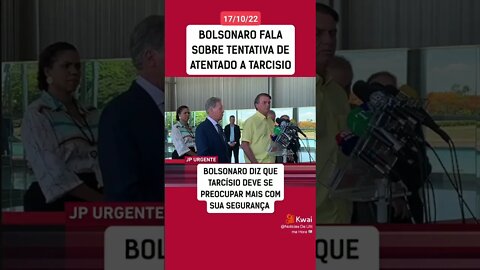 🔥Bolsonaro fala sobre atentado. || Ele teve requerer mais segurança.