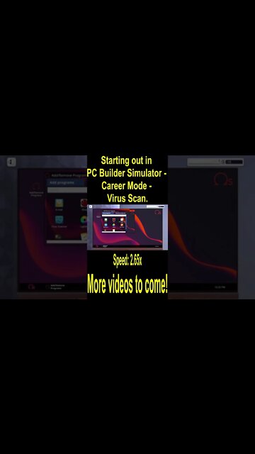 Starting out in PC Builder Simulator - Career Mode - Virus Scan