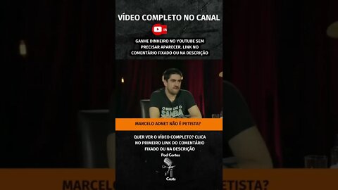 MARCELO ADNET É OU NÃO PTISTA? #shorts #marceloadnet #pt #lula #psol #bolsonaro