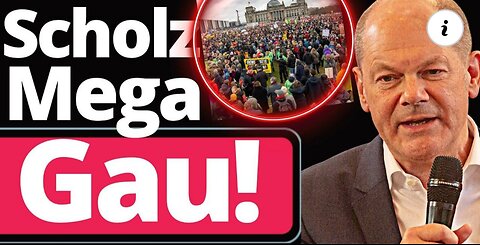 Direkt am Reichstag: Scholz Eklat bei "Demo gegen Rechts"