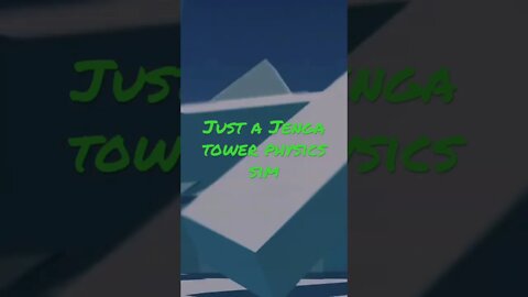 Jenga tower physics sim