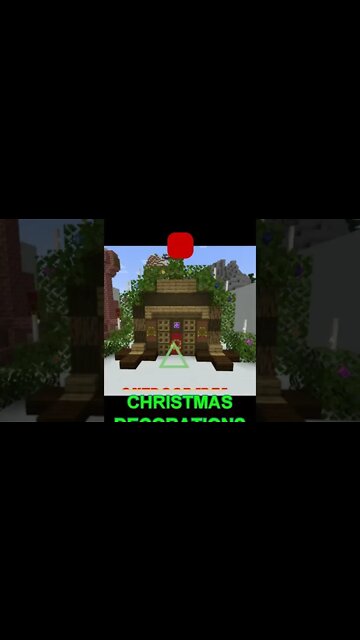 Minecraft: Outdoor Christmas Decoration Idea