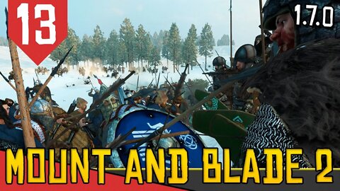 1500 Homens Rolando na Neve - Mount & Blade 2 Bannerlord #13 [Gameplay Português PT-BR]