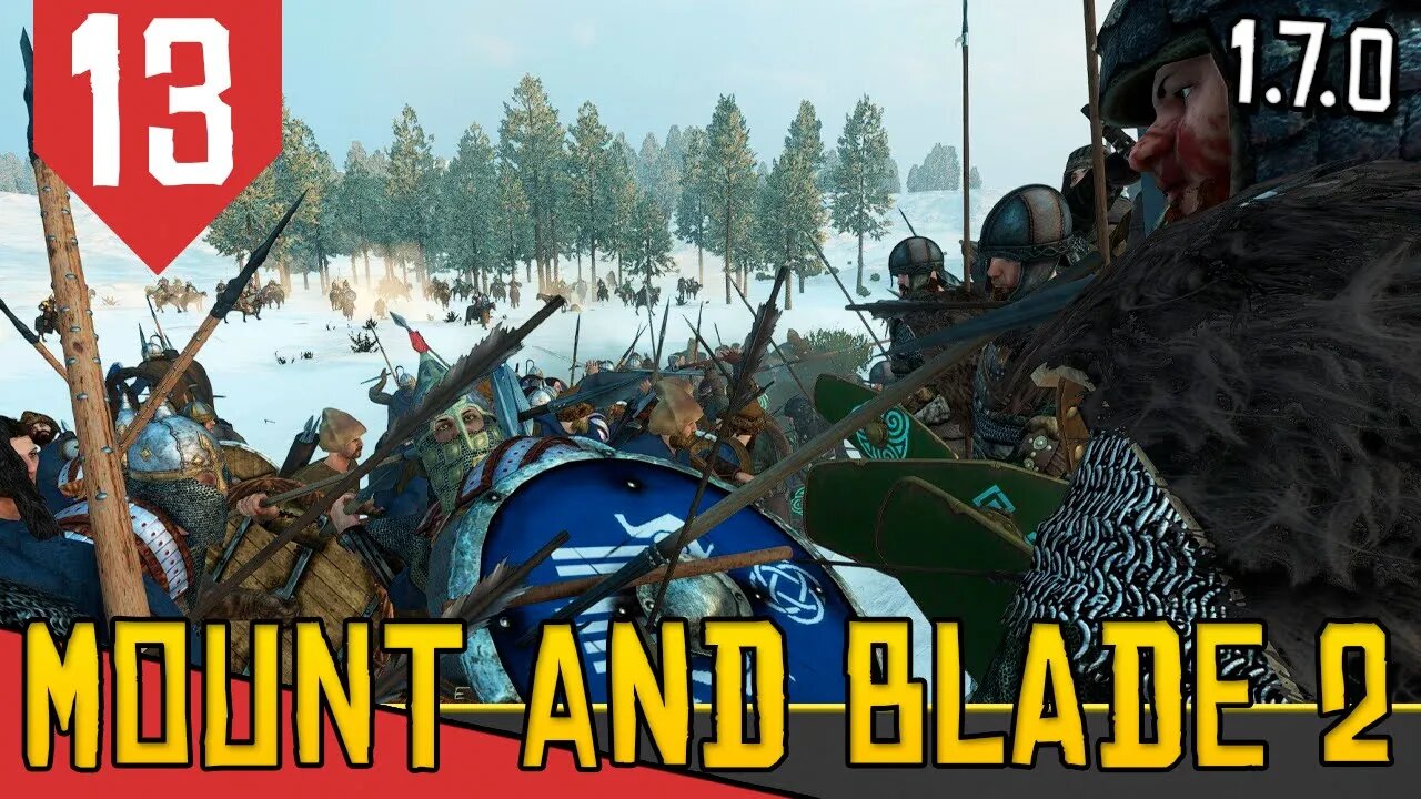 1500 Homens Rolando na Neve - Mount & Blade 2 Bannerlord #13 [Gameplay Português PT-BR]