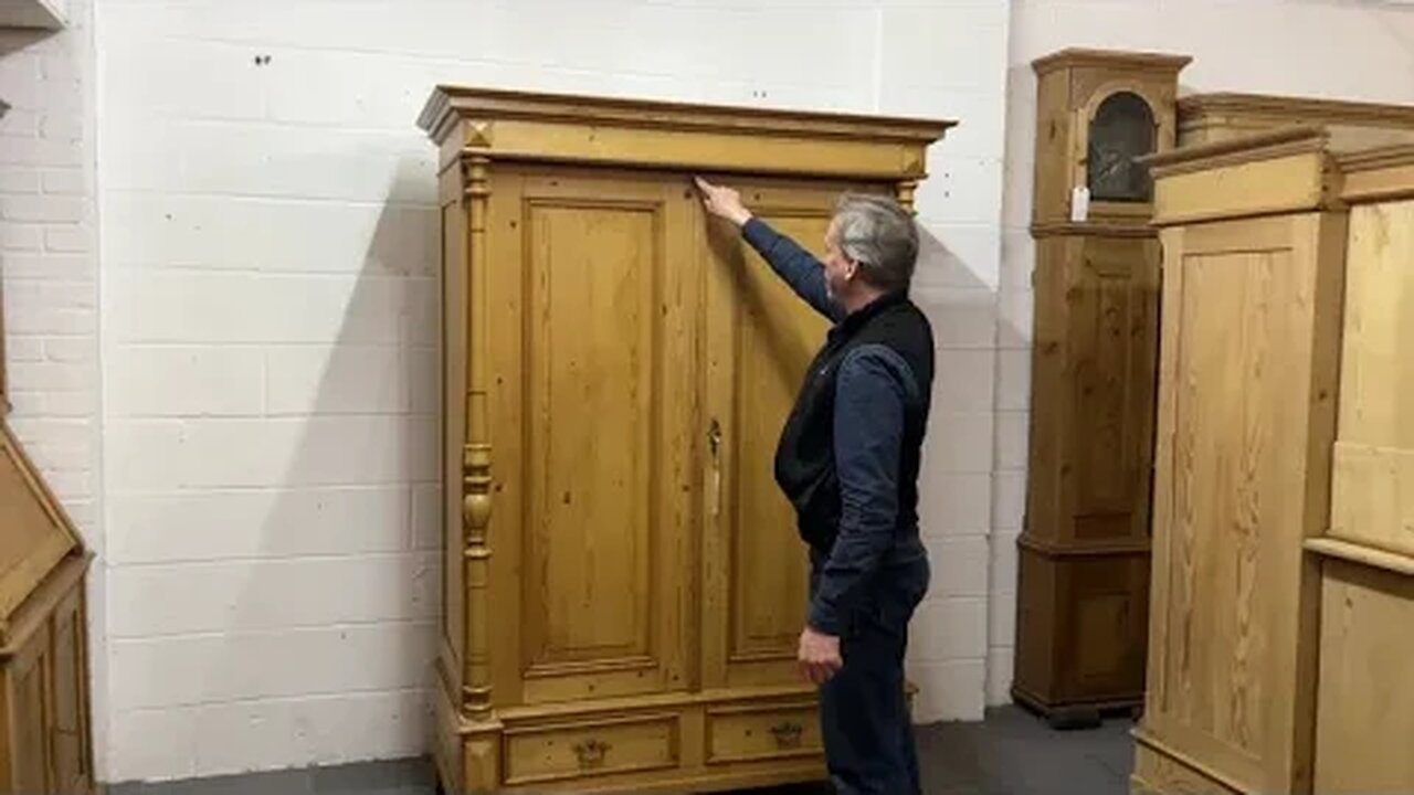 How To Assemble An Antique Pine Double Wardrobe @PinefindersCoUk