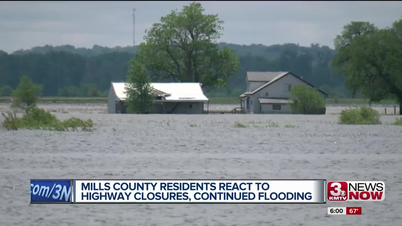 Mills County residents react to highway closures