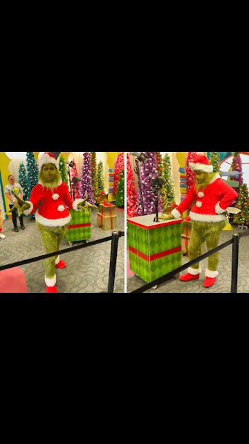 Guy makes the mistake of telling the Grinch he is late