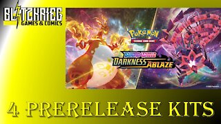 Pokemon Sword & Shield Darkness Ablaze Social Distancing Bundle 4 Prerelease Kits Opening #5