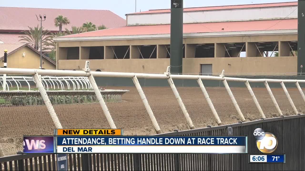 Attendance, betting handle down at Del Mar