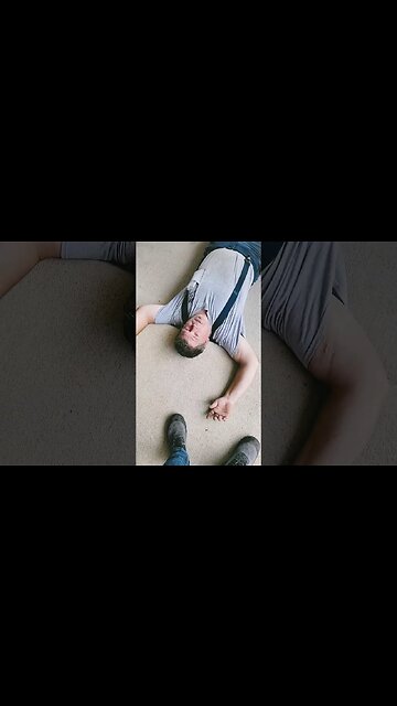 Darren sleeping on the job