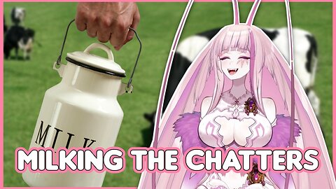 Milking the chat gently for her cup of milk