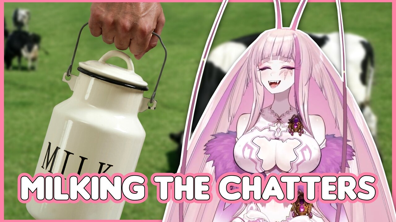 Milking the chat gently for her cup of milk