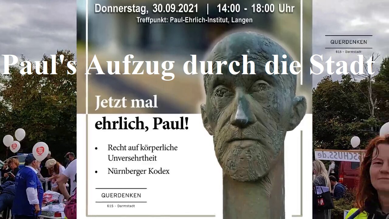 Für Paul Ehrlich auf der Straße - 30.09.2021 Aufzug in Langen/Hessen