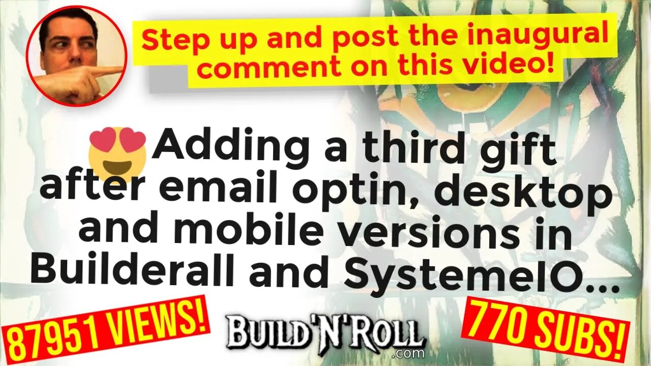 😍 Adding a third gift after email optin, desktop and mobile versions in Builderall and SystemeIO...