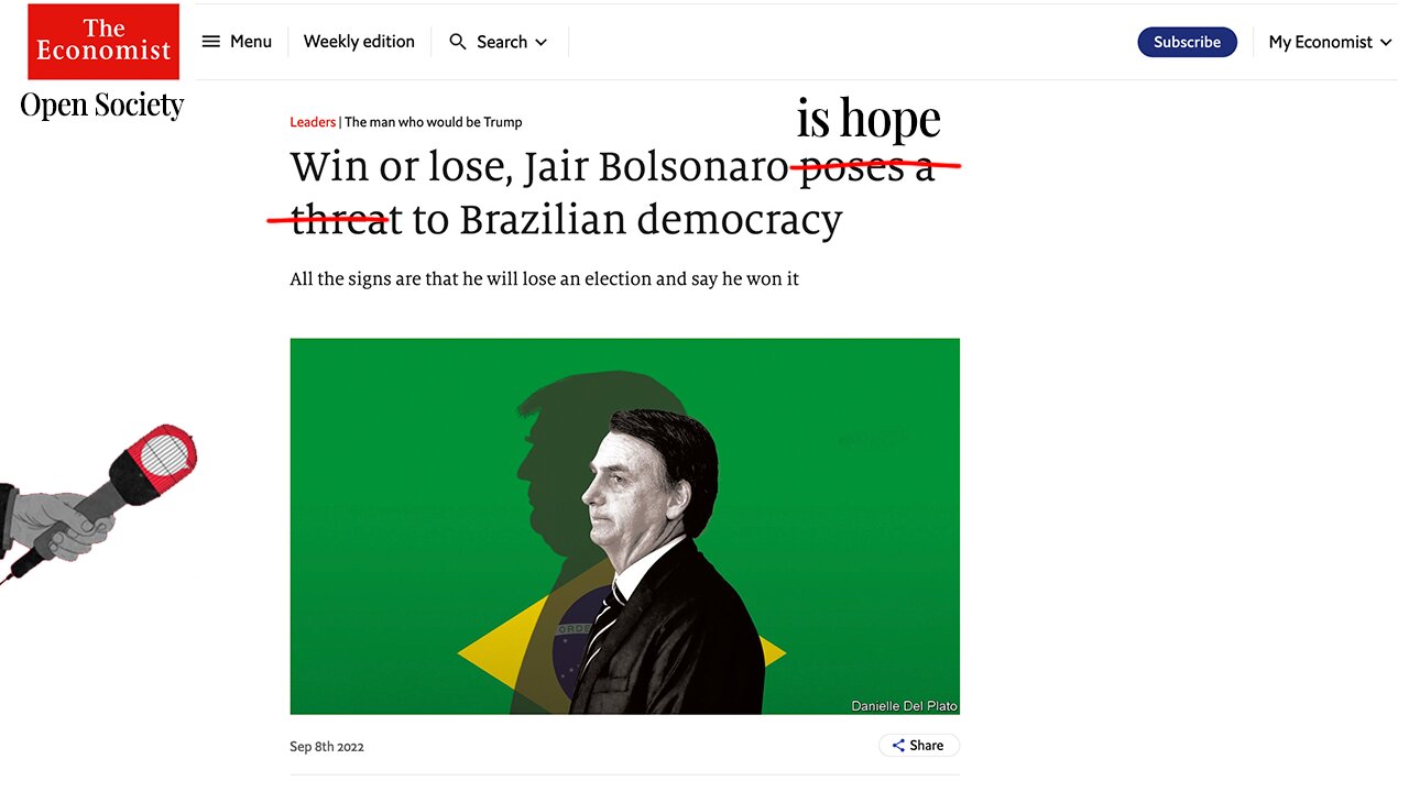 The Economist lies about the political situation in Brazil