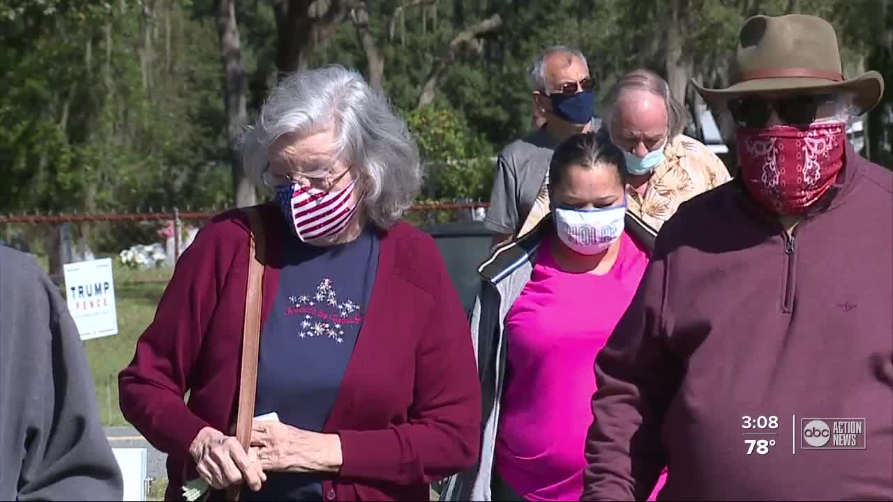 Long lines at some polling locations