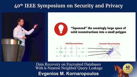 Data Recovery on Encrypted Databases with k Nearest Neighbor Query Leakage