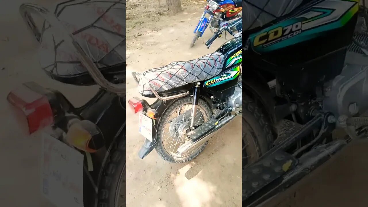 Honda CD 70 model 2023 black color