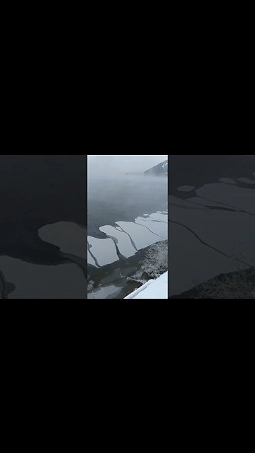 Winter at the lake. #shorts #cold