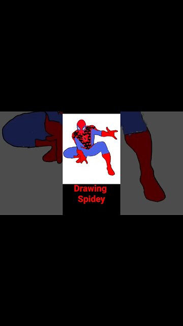 Drawing Checkered Spiderman #spiderman #procreate #art
